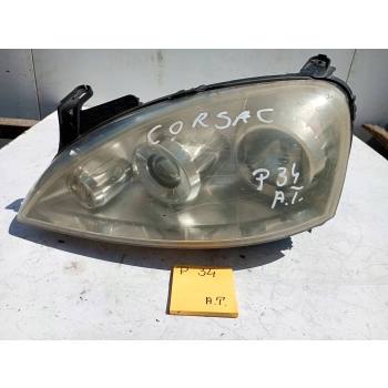 REFLEKTOR PRZÓD STRONA PRAWA OPEL CORSA C 1212123 GENUINE