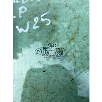 SZYBA DRZWI PRZEDNICH PRZÓD STRONA PRAWA AUDI 80 90 B3 43R001025