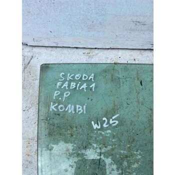 SZYBA DRZWI PRZEDNICH PRZÓD STRONA PRAWA SKODA FABIA MK1 (6Y) 43R00351