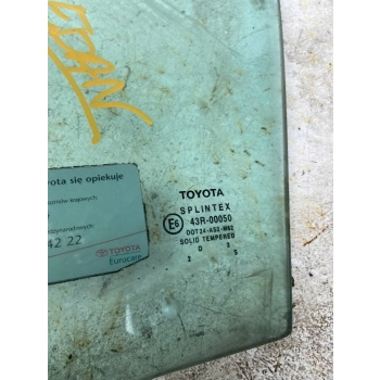 SZYBA DRZWI PRZEDNICH PRZÓD STRONA LEWA TOYOTA AVENSIS T250 43R00050