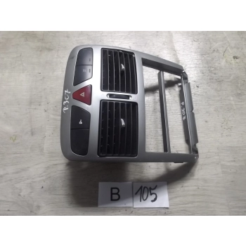 RAMKA KONSOLA ŚRODKOWA KRATKI NAWIEWU OBUDOWA RADIA PEUGEOT 307