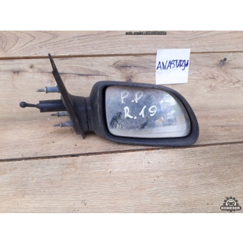LUSTERKO ZEWNĘTRZNE MANUALNE PRAWE USZK. OBUDOWA RENAULT 19