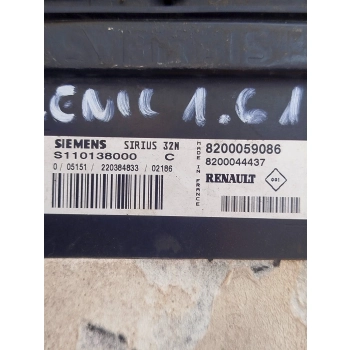 KOMPUTER STEROWNIK SILNIKA RENAULT SCENIC I 1.6 16V 8200059086