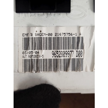 WYŚWIETLACZ EKRAN RADIA PEUGEOT 307 9652809977