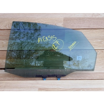 SZYBA BOCZNA LEWA TYLNA PRZYCIEMNIONA TOYOTA AVENSIS T22 SEDAN