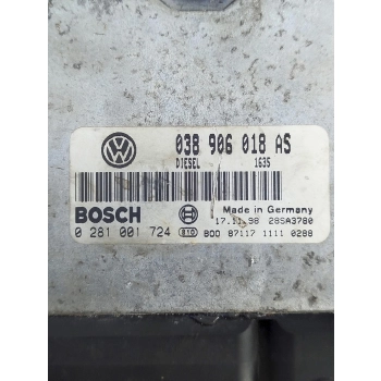 KOMPUTER STEROWNIK SILNIKA VOLKSWAGEN PASSAT B5 1.9 TDI 038906018AS