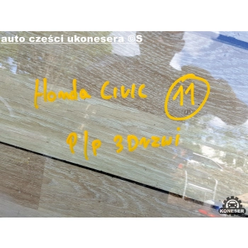 SZYBA BOCZNA DRZWI PRAWY PRZÓD HONDA CIVIC VI 3D