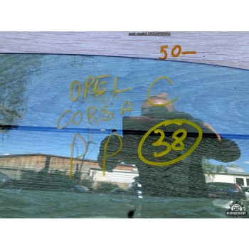 OPEL CORSA C 00-06 SZYBA BOCZNA DRZWI PRAWA PRZÓD ORYGINAŁ