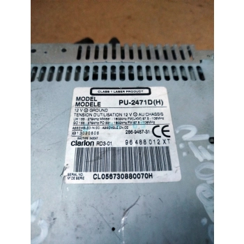 RADIO ODTWARZACZ CD FABRYCZNE CLARION CITROEN C3 PU-2471D