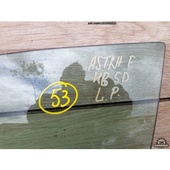 SZYBA DRZWI LEWY PRZÓD OPEL ASTRA I F 5D HB