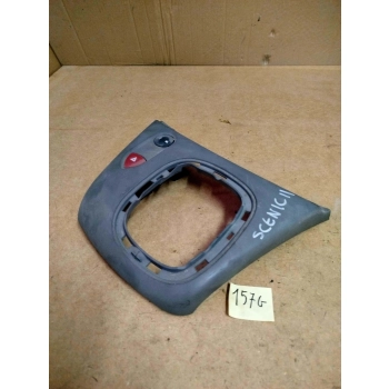 RENAULT SCENIC II 2 RAMKA DŹWIGNI ZMIANY BIEGÓW + PRZEŁĄCZNIK ŚWIATEŁ AWARYJNYCH 8200141003