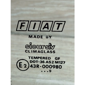SZYBA KAROSERYJNA MAŁA TRÓJKĄT LEWY TYŁ FIAT MAREA