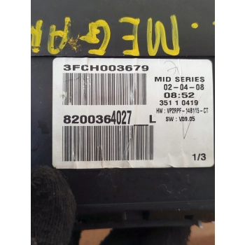LICZNIK PRĘDKOŚCIOMIERZ RENAULT MEGANE II 8200364027