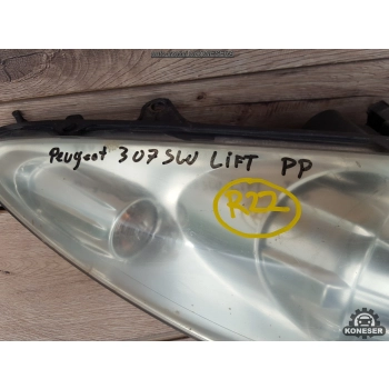 LAMPA PRZEDNIA PRAWA REFLEKTOR PRAWY PEUGEOT 307 SW LIFT
