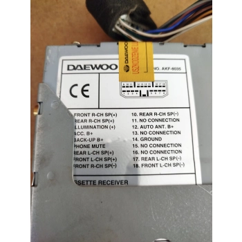 RADIO ODTWARZACZ KASET ORYGINALNE DAEWOO MATIZ AKF-8035
