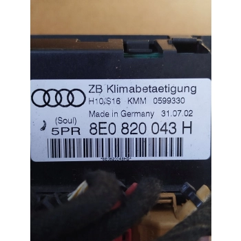 PANEL STEROWANIA NAWIEWEM KLIMATYZACJI AUDI A4 B6 8E0820043H