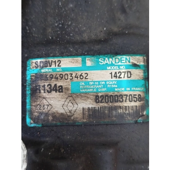 SPRĘŻARKA KLIMATYZACJI KOMPRESOR POMPA RENAULT CLIO II 8200037058