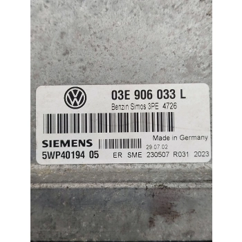 KOMPUTER STEROWNIK SILNIKA VOLKSWAGEN POLO 9N 1.2 12V 03E906033L