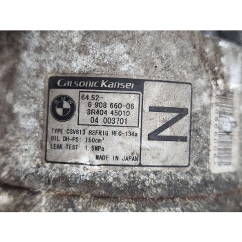 SPRĘŻARKA KLIMATYZACJI KOMPRESOR POMPA BMW E46 6908660-06